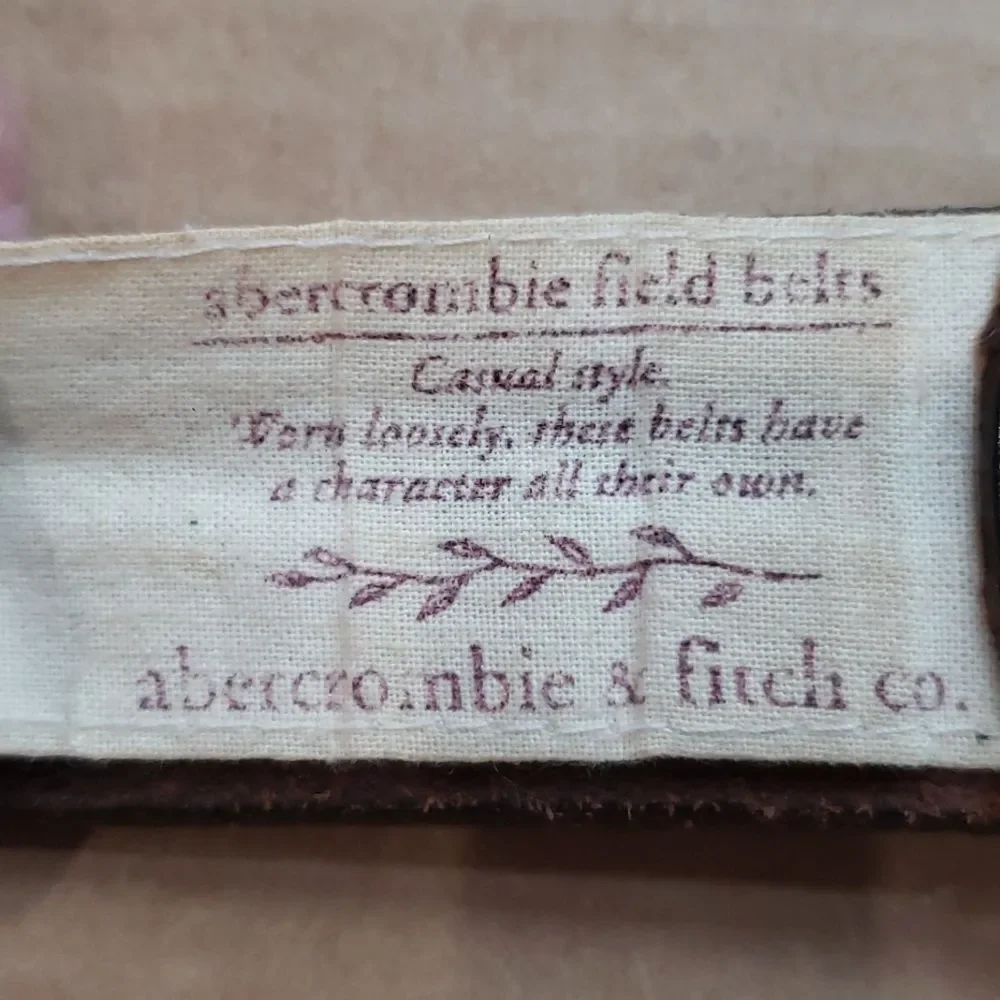Abercrombie & Fitch Belt Men's S  Brown 1.5